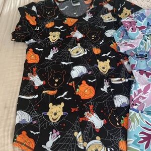 Halloween scrub top